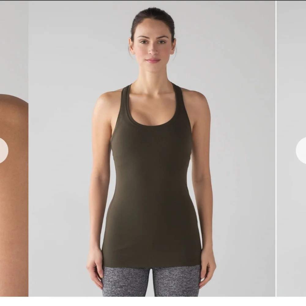 NWT Lululemon Athletica Cool Racerback Olive Green